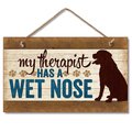 Highland Woodcrafters .in Wet Nose .in  HANGING SIGN 9.5 X 5. 4100095